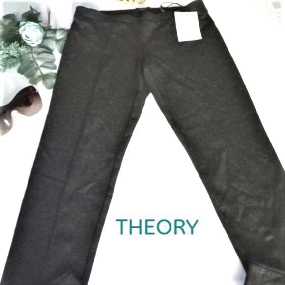 70% OFF THEORY Quinna Rave 2 Charcoal Leggings Ankle Length (MSRP: $175) VINTAGE - Picture 4 of 7